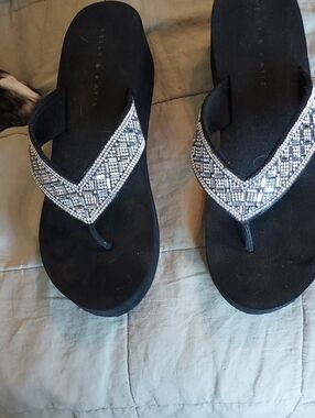 Womens Flip Flops Size 8 Sparkly